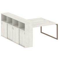 Metal System Quattro Р. ст. с шкафом-купе на О-образном м/к 40БО.РС-СШК-4.4 Т Акация/Антрацит металл 2010*2332*1098 Metal System Quattro Р. ст. с шкафом-купе на О-образном м/к 40БО.РС-СШК-4.4 Т Акация/Антрацит металл 2010*2332*1098