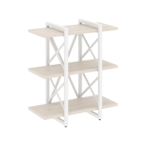 Loft Стеллаж на регулируемых опорах-3 полки VR.L-MST.O-3.4V Тиквуд тёмный/Чёрный металл 800×400×910 Loft Стеллаж на регулируемых опорах-3 полки VR.L-MST.O-3.4V Тиквуд тёмный/Чёрный металл 800×400×910