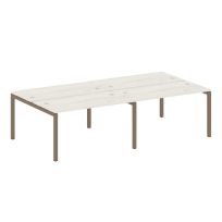 Metal System Quattro Р. ст. на 4 раб. места на П-образном м/к 50БП.СМ-4.3 Акация/Антрацит металл 2800*1475*750 Metal System Quattro Р. ст. на 4 раб. места на П-образном м/к 50БП.СМ-4.3 Акация/Антрацит металл 2800*1475*750