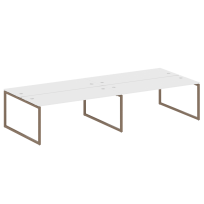 Metal System Quattro Р. ст. на 4 раб. места на О-образном м/к 40БО.СМ-4.5 Акация/Антрацит металл 3600*1475*750 Metal System Quattro Р. ст. на 4 раб. места на О-образном м/к 40БО.СМ-4.5 Акация/Антрацит металл 3600*1475*750