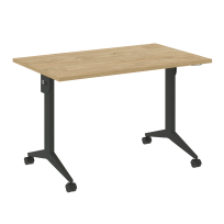 X-Pull Стол складной мобильный X.M-2.7 Тиквуд тёмный/Белый металл 1180×720×753 X-Pull Стол складной мобильный X.M-2.7 Тиквуд тёмный/Белый металл 1180×720×753