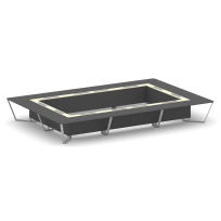 Стол для переговоров прямоугольный Steel Meet KM-PR.B.SP-26K2 / Тиквуд Светлый – Графит Глянец – Металл Серый / 6000×4000×750 Стол для переговоров прямоугольный Steel Meet KM-PR.B.SP-26K2 / Тиквуд Светлый – Графит Глянец – Металл Серый / 6000×4000×750