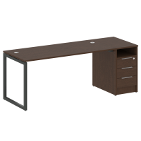 Metal System Quattro Р. ст. с тумбой на О-образном м/к 40БО.РС-СТП-1.4 Акация/Антрацит металл 2012*720*750 Metal System Quattro Р. ст. с тумбой на О-образном м/к 40БО.РС-СТП-1.4 Акация/Антрацит металл 2012*720*750
