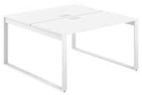 Стол-бенч с лючком Allegro / 1600×1638×750 / Профиль О-образный: 70×20 Белый / Столешница: Белый / AG.139.WH.L.72.WH Стол-бенч с лючком Allegro / 1600×1638×750 / Профиль О-образный: 70×20 Белый / Столешница: Белый / AG.139.WH.L.72.WH