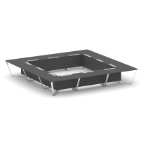 Стол для переговоров квадратный Steel Meet MD-PR.B.SP-24K / Тиквуд Светлый – Нержавеющая Сталь – Хром / 4800×4800×750 Стол для переговоров квадратный Steel Meet MD-PR.B.SP-24K / Тиквуд Светлый – Нержавеющая Сталь – Хром / 4800×4800×750