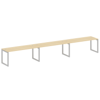 Metal System Quattro Р. ст. на 3 раб. места на О-образном м/к 50БО.СМ-3.5 Акация/Антрацит металл 5400*720*750 Metal System Quattro Р. ст. на 3 раб. места на О-образном м/к 50БО.СМ-3.5 Акация/Антрацит металл 5400*720*750