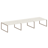 Metal System Quattro Р. ст. на 6 раб. места на О-образном м/к 40БО.СМ-6.4 Акация/Антрацит металл 4800*1475*750 Metal System Quattro Р. ст. на 6 раб. места на О-образном м/к 40БО.СМ-6.4 Акация/Антрацит металл 4800*1475*750