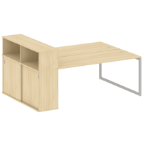 Metal System Quattro Р. ст. с шкафом-купе на О-образном м/к 40БО.РС-СШК-2.5 Т Акация/Антрацит металл 2210*1475*1098 Metal System Quattro Р. ст. с шкафом-купе на О-образном м/к 40БО.РС-СШК-2.5 Т Акация/Антрацит металл 2210*1475*1098