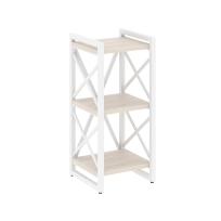 Loft Стеллаж на регулируемых опорах-3 полки VR.L-MST.O-3.4 Тиквуд тёмный/Чёрный металл 400×400×910 Loft Стеллаж на регулируемых опорах-3 полки VR.L-MST.O-3.4 Тиквуд тёмный/Чёрный металл 400×400×910