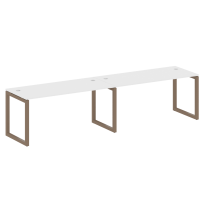 Metal System Quattro Р. ст. на 2 раб. места на О-образном м/к 50БО.СМ-2.4 Акация/Антрацит металл 3200*720*750 Metal System Quattro Р. ст. на 2 раб. места на О-образном м/к 50БО.СМ-2.4 Акация/Антрацит металл 3200*720*750