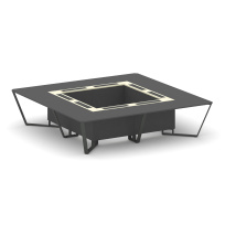 Стол для переговоров квадратный Steel Meet KM-PR.B.SP-16K / Тиквуд Светлый – Графит Глянец – Металл Черный / 3200×3200×750 Стол для переговоров квадратный Steel Meet KM-PR.B.SP-16K / Тиквуд Светлый – Графит Глянец – Металл Черный / 3200×3200×750