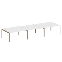 Metal System Quattro Р. ст. на 6 раб. места на П-образном м/к 50БП.СМ-6.4 Акация/Антрацит металл 4800*1475*750 Metal System Quattro Р. ст. на 6 раб. места на П-образном м/к 50БП.СМ-6.4 Акация/Антрацит металл 4800*1475*750