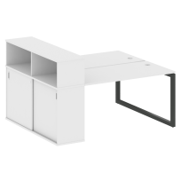 Metal System Quattro Р. ст. с шкафом-купе на О-образном м/к 50БО.РС-СШК-2.3 Т Акация/Антрацит металл 1810*1475*1098 Metal System Quattro Р. ст. с шкафом-купе на О-образном м/к 50БО.РС-СШК-2.3 Т Акация/Антрацит металл 1810*1475*1098