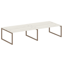 Metal System Quattro Р. ст. на 4 раб. места на О-образном м/к 50БО.СМ-4.5 Акация/Антрацит металл 3600*1475*750 Metal System Quattro Р. ст. на 4 раб. места на О-образном м/к 50БО.СМ-4.5 Акация/Антрацит металл 3600*1475*750