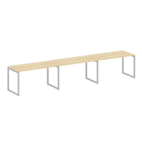 Metal System Quattro Р. ст. на 3 раб. места на О-образном м/к 40БО.СМ-3.3 Акация/Антрацит металл 4200*720*750 Metal System Quattro Р. ст. на 3 раб. места на О-образном м/к 40БО.СМ-3.3 Акация/Антрацит металл 4200*720*750