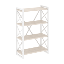 Loft Стеллаж на регулируемых опорах-4 полки VR.L-MST.O-4.8 Тиквуд тёмный/Чёрный металл 800×400×1280 Loft Стеллаж на регулируемых опорах-4 полки VR.L-MST.O-4.8 Тиквуд тёмный/Чёрный металл 800×400×1280
