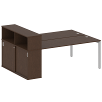 Metal System Quattro Р. ст. с шкафом-купе на П-образном м/к 50БП.РС-СШК-2.5 Т Акация/Антрацит металл 2210*1475*1098 Metal System Quattro Р. ст. с шкафом-купе на П-образном м/к 50БП.РС-СШК-2.5 Т Акация/Антрацит металл 2210*1475*1098