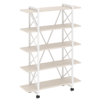 Loft Стеллаж на колесных опорах-5 полок VR.L-MST.K-5.8V Тиквуд тёмный/Чёрный металл 1200×400×1704 Loft Стеллаж на колесных опорах-5 полок VR.L-MST.K-5.8V Тиквуд тёмный/Чёрный металл 1200×400×1704