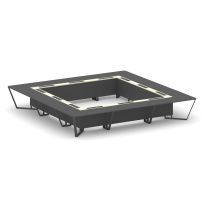 Стол для переговоров квадратный Steel Meet KM-PR.B.SP-24K / Тиквуд Светлый – Графит Глянец – Металл Антрацит / 4800×4800×750 Стол для переговоров квадратный Steel Meet KM-PR.B.SP-24K / Тиквуд Светлый – Графит Глянец – Металл Антрацит / 4800×4800×750