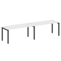 Metal System Quattro Р. ст. на 2 раб. места на П-образном м/к 50БП.СМ-2.4 Акация/Антрацит металл 3200*720*750 Metal System Quattro Р. ст. на 2 раб. места на П-образном м/к 50БП.СМ-2.4 Акация/Антрацит металл 3200*720*750