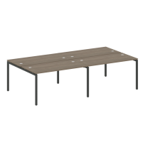 Metal System Quattro Р. ст. на 4 раб. места на П-образном м/к 40БП.СМ-4.3 Акация/Антрацит металл 2800*1475*750 Metal System Quattro Р. ст. на 4 раб. места на П-образном м/к 40БП.СМ-4.3 Акация/Антрацит металл 2800*1475*750