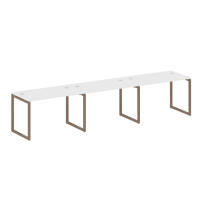 Metal System Quattro Р. ст. на 3 раб. места на О-образном м/к 40БО.СМ-3.2 Акация/Антрацит металл 3600*720*750 Metal System Quattro Р. ст. на 3 раб. места на О-образном м/к 40БО.СМ-3.2 Акация/Антрацит металл 3600*720*750