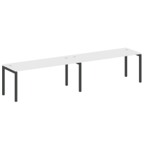 Metal System Quattro Р. ст. на 2 раб. места на П-образном м/к 50БП.СМ-2.5 Акация/Антрацит металл 3600*720*750 Metal System Quattro Р. ст. на 2 раб. места на П-образном м/к 50БП.СМ-2.5 Акация/Антрацит металл 3600*720*750