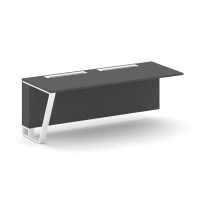 Сектор переговорного стола завершающий левый Steel Meet KD-PR.B.SPZO-20(L) / Тиквуд Светлый – Металл Белый / 2000×800×750 Сектор переговорного стола завершающий левый Steel Meet KD-PR.B.SPZO-20(L) / Тиквуд Светлый – Металл Белый / 2000×800×750