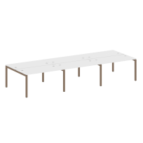 Metal System Quattro Р. ст. на 6 раб. места на П-образном м/к 50БП.СМ-6.3 Акация/Антрацит металл 4200*1475*750 Metal System Quattro Р. ст. на 6 раб. места на П-образном м/к 50БП.СМ-6.3 Акация/Антрацит металл 4200*1475*750