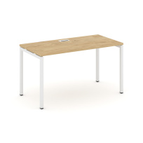 Стол офисный Style Project SN-4P.SP-004 / Дуб Табак – Металл Белый / 1580×600×750 Стол офисный Style Project SN-4P.SP-004 / Дуб Табак – Металл Белый / 1580×600×750