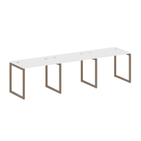 Metal System Quattro Р. ст. на 3 раб. места на О-образном м/к 40БО.СМ-3.1 Акация/Антрацит металл 3000*720*750 Metal System Quattro Р. ст. на 3 раб. места на О-образном м/к 40БО.СМ-3.1 Акация/Антрацит металл 3000*720*750