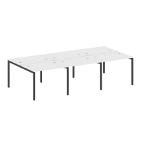 Metal System Quattro Р. ст. на 6 раб. места на П-образном м/к 40БП.СМ-6.1 Акация/Антрацит металл 3000*1475*750 Metal System Quattro Р. ст. на 6 раб. места на П-образном м/к 40БП.СМ-6.1 Акация/Антрацит металл 3000*1475*750