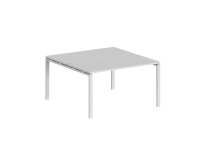 Стол-бенч двойной Sigma / 1600×1238×750 / Металл: 60×30 Белый; Столешница: Дуб темный / SG.243.OD.63.WH Стол-бенч двойной Sigma / 1600×1238×750 / Металл: 60×30 Белый; Столешница: Дуб темный / SG.243.OD.63.WH