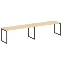 Metal System Quattro Р. ст. на 2 раб. места на О-образном м/к 40БО.СМ-2.5 Акация/Антрацит металл 3600*720*750 Metal System Quattro Р. ст. на 2 раб. места на О-образном м/к 40БО.СМ-2.5 Акация/Антрацит металл 3600*720*750