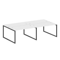 Metal System Quattro Р. ст. на 4 раб. места на О-образном м/к 40БО.СМ-4.3 Акация/Антрацит металл 2800*1475*750 Metal System Quattro Р. ст. на 4 раб. места на О-образном м/к 40БО.СМ-4.3 Акация/Антрацит металл 2800*1475*750