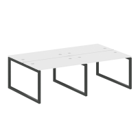 Metal System Quattro Р. ст. на 4 раб. места на О-образном м/к 50БО.СМ-4.2 Акация/Антрацит металл 2400*1475*750 Metal System Quattro Р. ст. на 4 раб. места на О-образном м/к 50БО.СМ-4.2 Акация/Антрацит металл 2400*1475*750