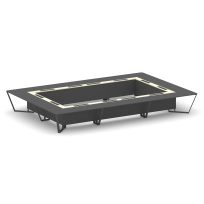 Стол для переговоров прямоугольный Steel Meet KM-PR.B.SP-26K2 / Тиквуд Светлый – Графит Глянец – Металл Черный / 6000×4000×750 Стол для переговоров прямоугольный Steel Meet KM-PR.B.SP-26K2 / Тиквуд Светлый – Графит Глянец – Металл Черный / 6000×4000×750