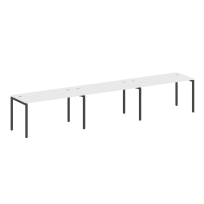Metal System Quattro Р. ст. на 3 раб. места на П-образном м/к 40БП.СМ-3.3 Акация/Антрацит металл 4200*720*750 Metal System Quattro Р. ст. на 3 раб. места на П-образном м/к 40БП.СМ-3.3 Акация/Антрацит металл 4200*720*750