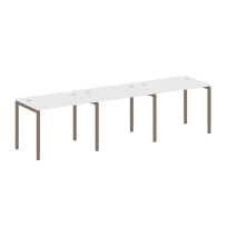 Metal System Quattro Р. ст. на 3 раб. места на П-образном м/к 40БП.СМ-3.1 Акация/Антрацит металл 3000*720*750 Metal System Quattro Р. ст. на 3 раб. места на П-образном м/к 40БП.СМ-3.1 Акация/Антрацит металл 3000*720*750