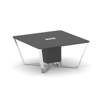 Стол для переговоров квадратный Steel Meet MD-PR.B.SP-08 / Тиквуд Светлый – Нержавеющая Сталь – Хром / 1600×1600×750 Стол для переговоров квадратный Steel Meet MD-PR.B.SP-08 / Тиквуд Светлый – Нержавеющая Сталь – Хром / 1600×1600×750