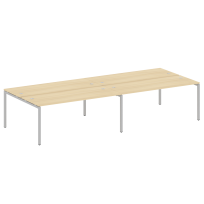 Metal System Quattro Р. ст. на 4 раб. места на П-образном м/к 40БП.СМ-4.5 Акация/Антрацит металл 3600*1475*750 Metal System Quattro Р. ст. на 4 раб. места на П-образном м/к 40БП.СМ-4.5 Акация/Антрацит металл 3600*1475*750